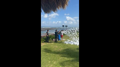 Party on the beach today