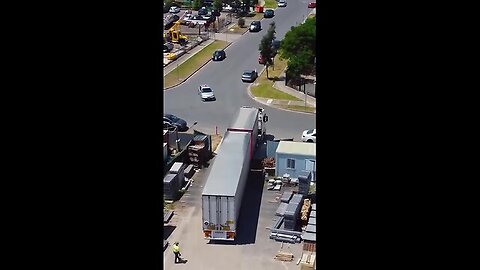 How does a truck of that size fit into that space easily_