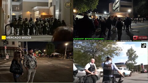 Protests in Portland and Chicago - Live Replay