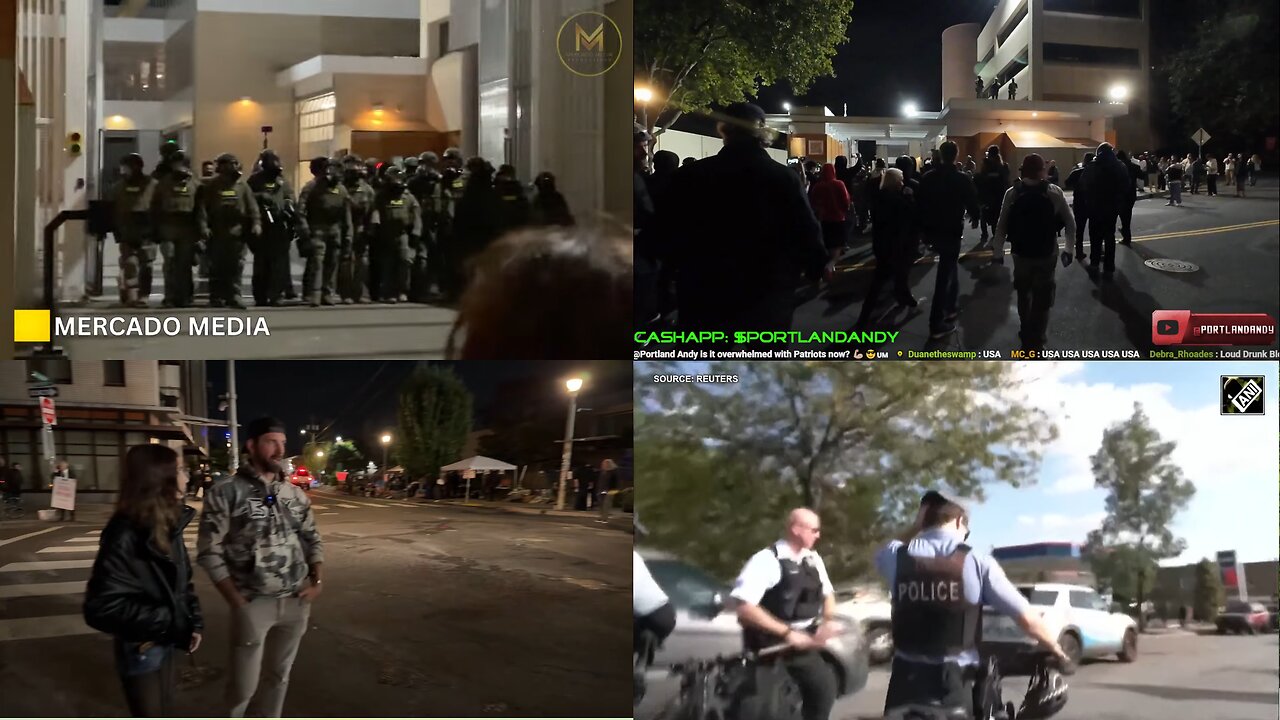 Protests in Portland and Chicago - Live Replay