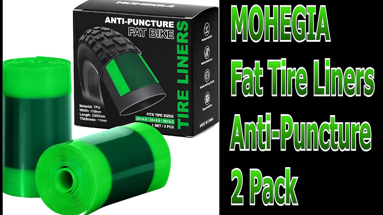 MOHEGIA Fat Tire Liners - 2 Pack