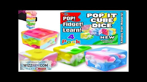 Pop It Fidget Toys Cubes Fidget Stack & Count! Pop Its Review