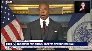 LIVE l NYC Mayor Adams' address after DOJ decision