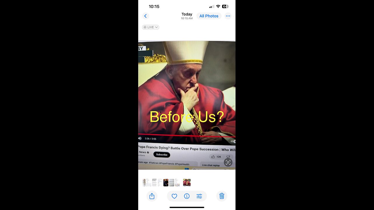 The world is on Pope watch!!! 🌎