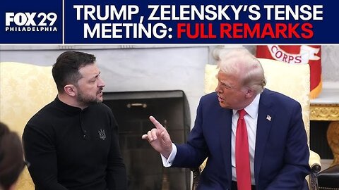 Trump Zelensky hold tense Oval Office meeting FULL REMARKS Trump press colnfrence