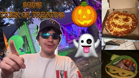 Eating Papa John’s Jack-O-Lantern Pizza & Going Trick or Treating! - HALLOWEEN VLOG 2025