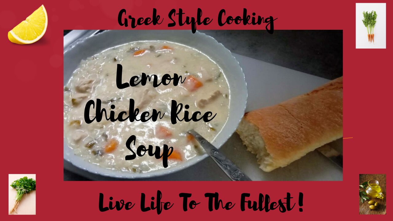 Lemon Chicken Rice Soup