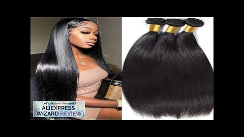 30 Inch Bone Straight Human Hair Weave Bundles 12 A Brazilian Natural Review