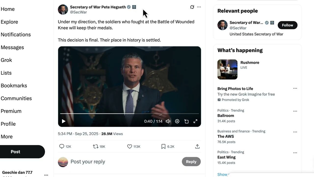 In The News: E Doubles Down On The WOUNDED KNEE MASSACRE & End Of Liberties...