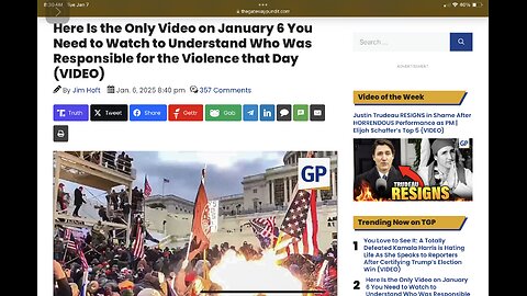 Here Is the Only Video on Jan 6 You Need to Watch to Understand Who Was Responsible for the Violence