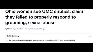 United Methodist "Cover Up" Convicted Sexual Predator with multiple victims #methodistchurch