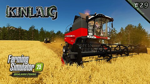 HARVEST SEASON ROLLS IN.🌾66,000 LITERS OF WHEAT ROLLS OUT! 🚜| Kinlaig Ep. 29 | Farming Simulator 25