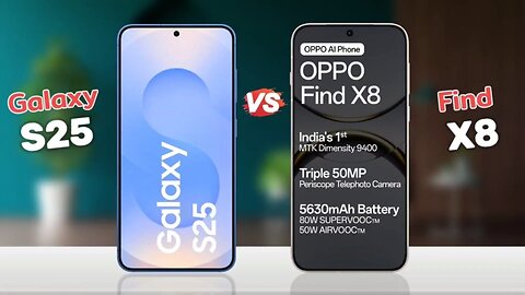 Samsung Galaxy S25 vs Oppo Find X8 || Full Comparison