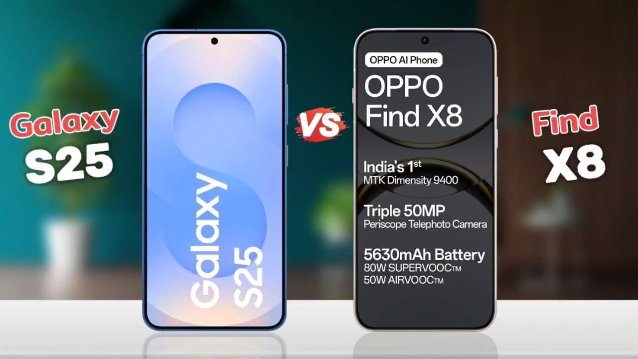 Samsung Galaxy S25 vs Oppo Find X8 || Full Comparison
