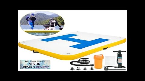 VEVOR Inflatable Floating Dock Inflatable Dock Platform with Electric Air Pump Floating Review