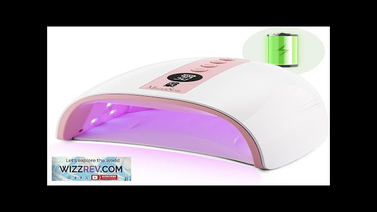 MelodySusie Rechargeable UV LED Nail Lamp P-PLUS30G Cordless UV Nail Light Review