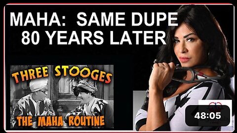 MAHA IS A GRIFT - THE 3 STOOGES TRIED TO WARN YOU