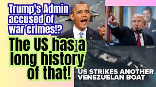 Drug boats! War crimes from the US are nothing new!