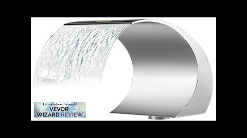 VEVOR Pool Waterfall Fountain Stainless Steel Fountain 15.4" x 7.9" x 1.5" Review