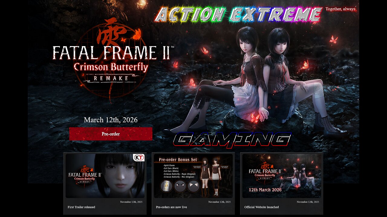 Fatal Frame II: Crimson Butterfly Remake - Official Release Date Trailer