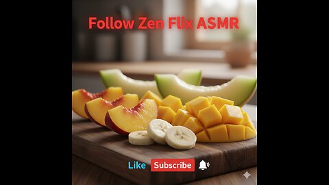 Ultra Realistic Glass Cutting ASMR | Peach, Melon, Mango & Banana | Crystal Clear Satisfying Sounds
