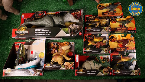 10 New Jurassic World Rebirth Dinosaur Toys Phase 2 Unboxed Power Devour Tyrannosaurus Rex Mattel