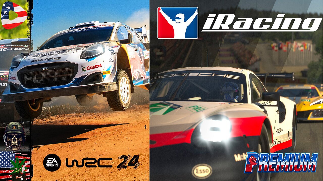 🏁🏎 LEAGUE RACE ON IRACING THEN EA WRC 24 LATE NIGHT RALLY RAMPAGE WITH SALTY GROWER🏎 !