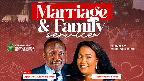 Sunday 2nd Service (Marriage and Family Service) Live || 11th January 2026
