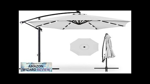 Best Choice Products 10ft Solar LED Offset Hanging Market Patio Umbrella Review