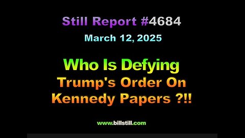 Who Is Defying Trump's Order on Kennedy Papers ?!!, 4684