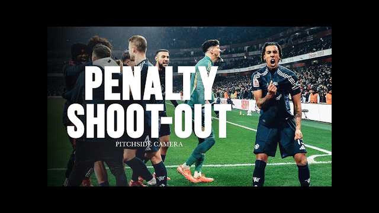 FULL Penalty Shoot-Out & Post Match SCENES 🤩 | Arsenal 1-1 Man Utd