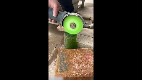 Disc diamond grinder for glass