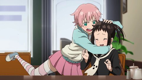 Soul Eater Not - Jacqueline and Kim at the cafe