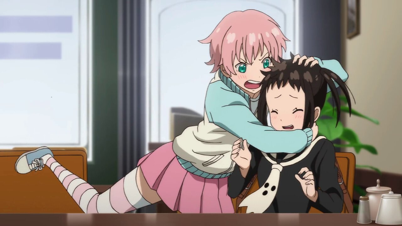 Soul Eater Not - Jacqueline and Kim at the cafe