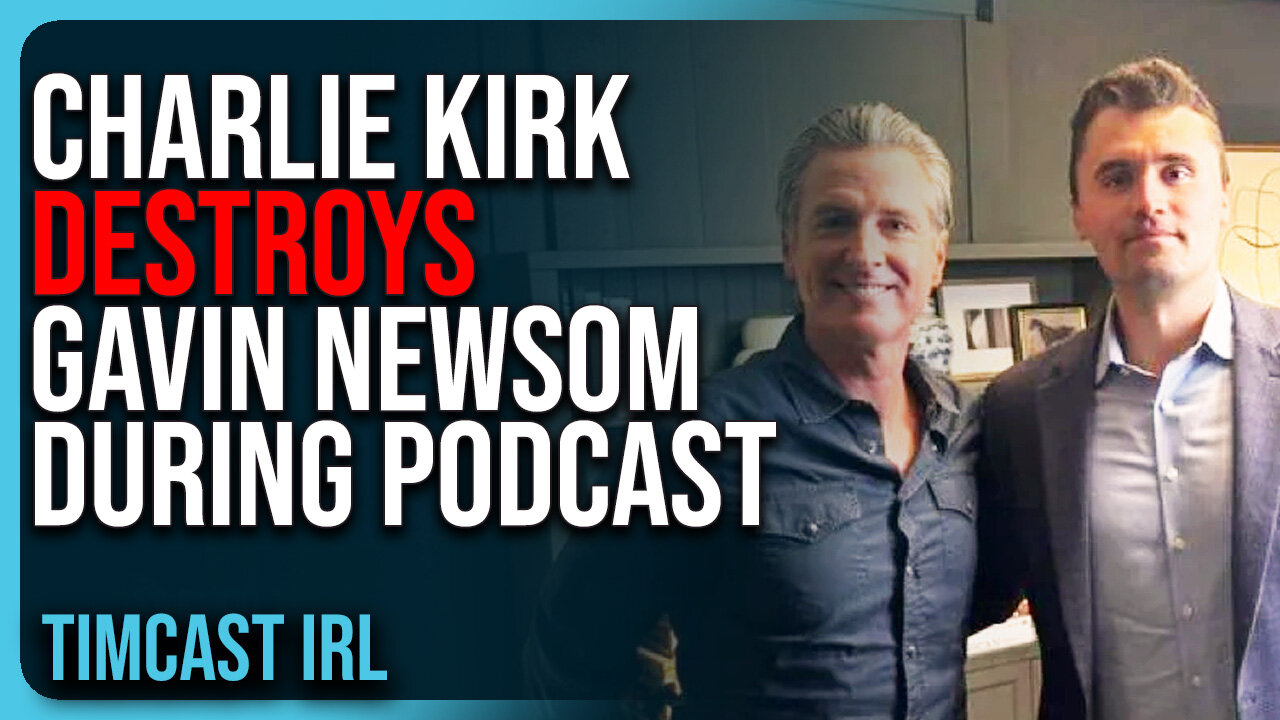 Charlie Kirk DESTROYS Newsom During Podcast, Dems ATTACK Newsom For Rejecting Adult Books In Schools