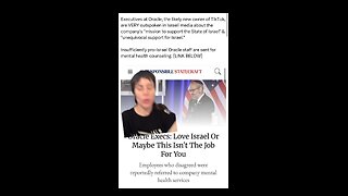 Oracle wants to Oust Employees for not Being Pro-Israel Enough