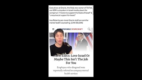 Oracle wants to Oust Employees for not Being Pro-Israel Enough