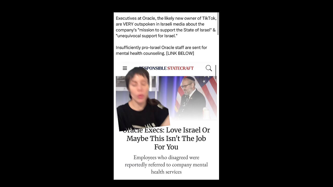 Oracle wants to Oust Employees for not Being Pro-Israel Enough