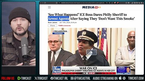 Liberal Sheriff Declares WAR ON ICE, Threatens To ARREST AGENTS | Tim Pool