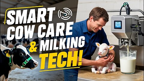 Incredible Modern Farming: Smart Cow Care, Calf Birth & Advanced Milking Techniques