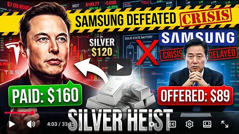 TESLA’S "SILVER HEIST": Elon Musk Just Outbid Samsung for 85M Oz (The $120 Silver Battery War)