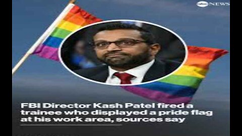 Patel Fires Agent Trainee Who Displayed Pride Flag 