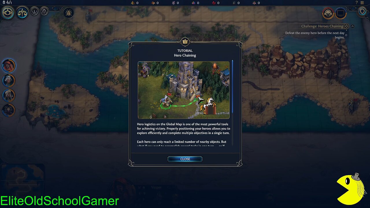 Heroes of Might and Magic Demo - Tutorial - Hero Chaining - November 2025