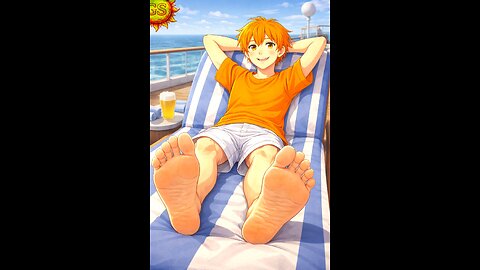 Foot Fun Expression | Relaxing Barefoot ASMR Aesthetic • Chill Cruise Vibes