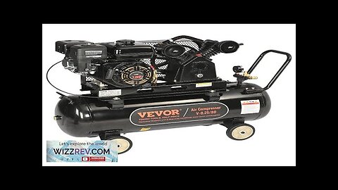 VEVOR 7HP Gas Powered Air Compressor 21 Gallon Horizontal Air Compressor Tank Review