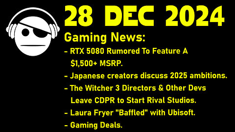 Gaming News | RTX 5080 | Rebel wolves | AC Shadows | Deals | 28 DEC 2024