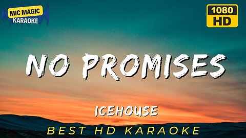 NO PROMISES - ICEHOUSE - KARAOKE