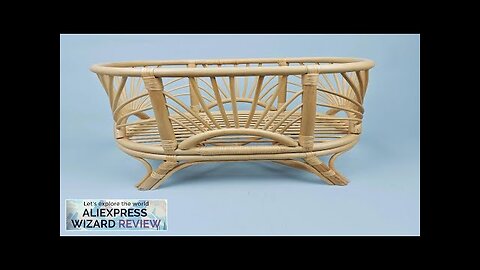 Large Baby Twins Bed Newborn Photography Props Bed Sturdy Retro Bamboo Crib Review