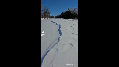 Running in the snow