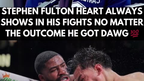 You can never question Stephen Fulton HEART OR SKILL.